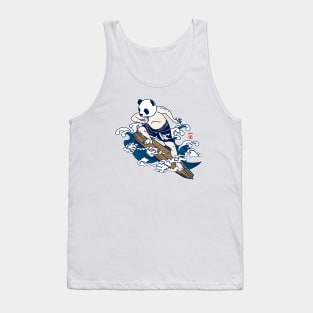 Surfing panda(Ukiyo-e) Tank Top